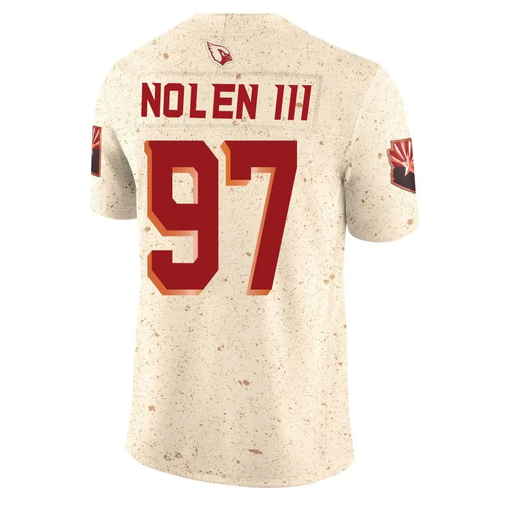 Pkot A.Cardinals #97 Walter Nolen III Player Cream Rivalries Collection Vapor Limited Home Game Stitched Jerseys