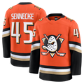 Pkot A.Ducks #45 Beckett Sennecke Orange Home Premium Jerseys