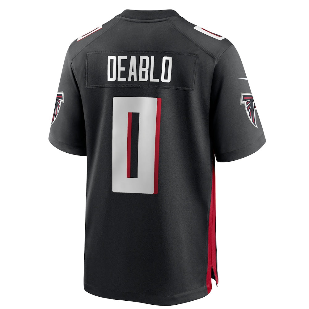 Pkot A.Falcons #0 Divine Deablo Player Black Home Game Stitched Jerseys