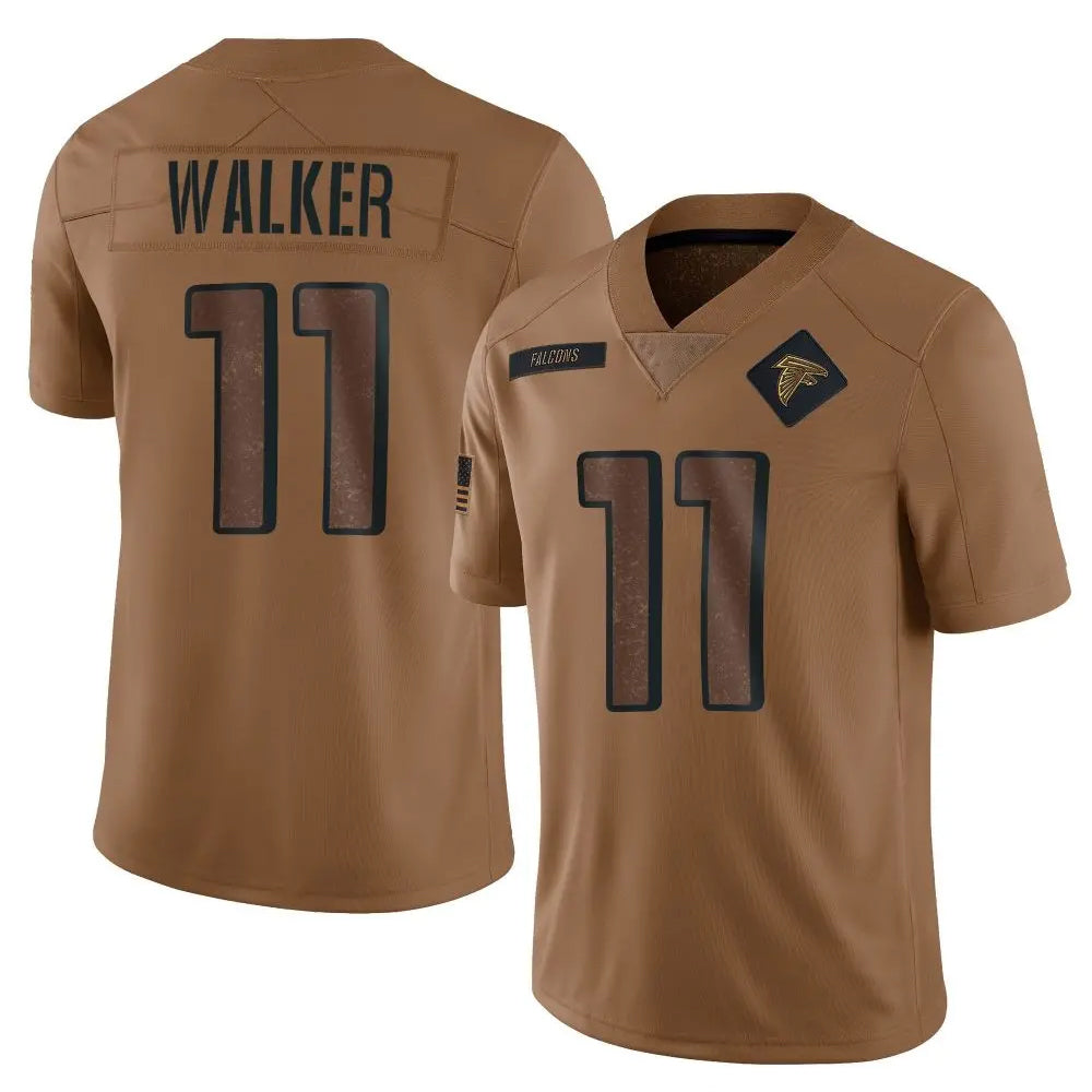 Pkot A.Falcons #11 Jalon Walker Player Brown Salute To Service Limited Stitched Jerseys
