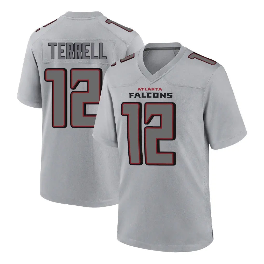 Pkot A.Falcons #12 Avieon Terrell Player Gray Fashion Home Game Stitched Jerseys