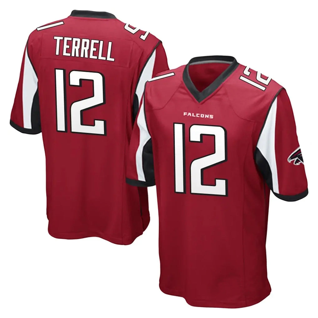 Pkot A.Falcons #12 Avieon Terrell Player Red Color Vapor Home Game Stitched Jerseys