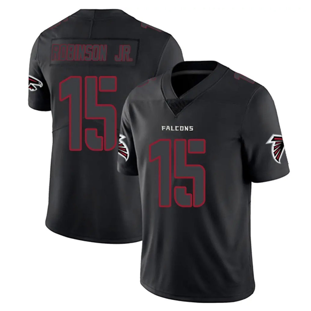 Pkot A.Falcons #15 Brian Robinson Player Black Impact Limited Game Stitched Jerseys