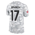 Pkot A.Falcons #17 Zachariah Branch Player Arctic Camo Salute to Service Limited Stitched Jerseys