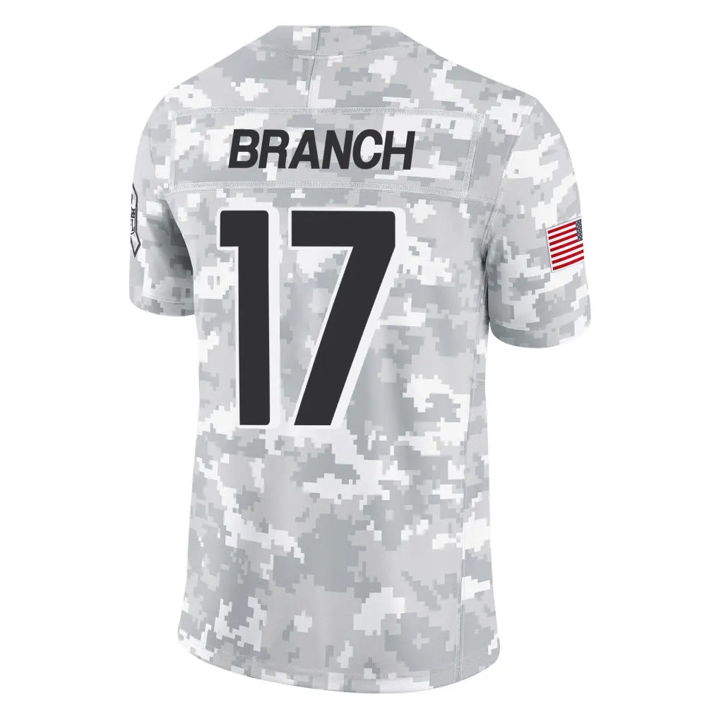 Pkot A.Falcons #17 Zachariah Branch Player Arctic Camo Salute to Service Limited Stitched Jerseys
