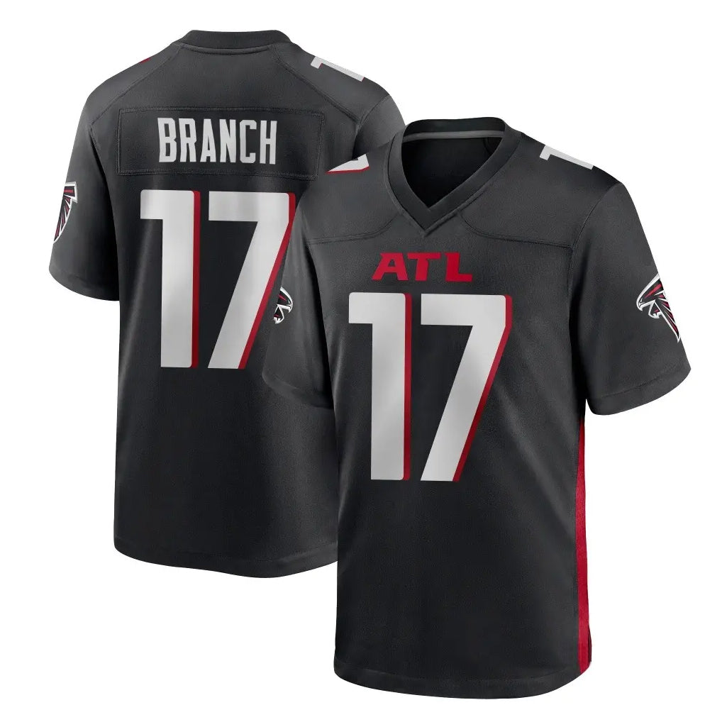 Pkot A.Falcons #17 Zachariah Branch Player Black Home Game Stitched Jerseys