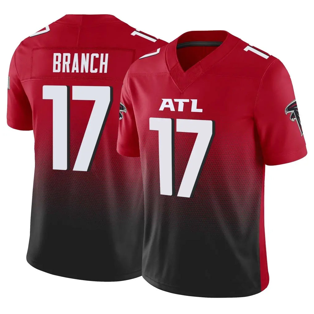 Pkot A.Falcons #17 Zachariah Branch Player Red Vapor F.U.S.E. Limited Stitched Jerseys