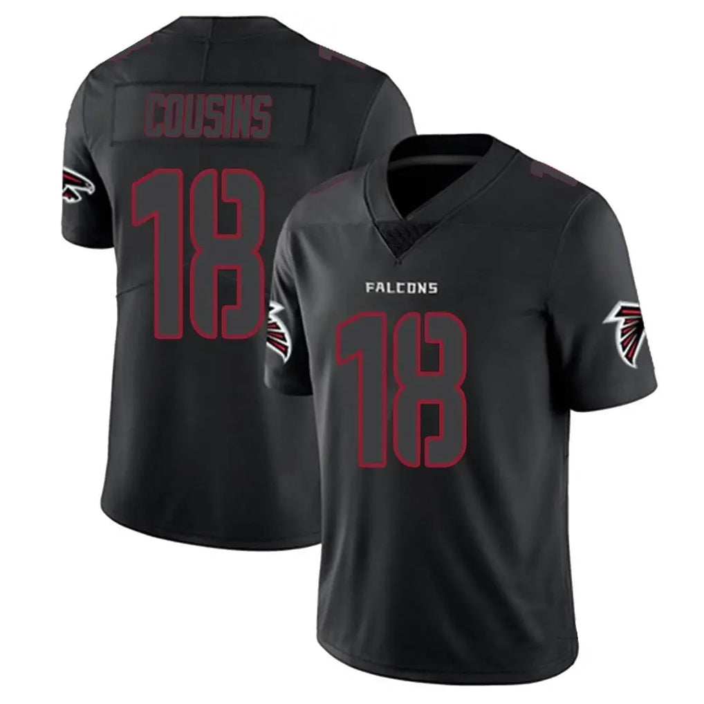 Pkot A.Falcons #18 Kirk Cousins Player Black Impact Limited Game Stitched Jerseys