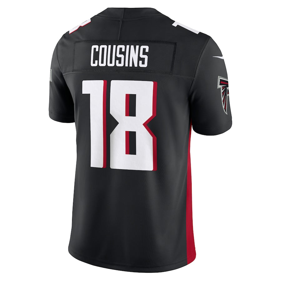 Pkot A.Falcons #18 Kirk Cousins Player Black Vapor F.U.S.E. Limited Stitched Jerseys