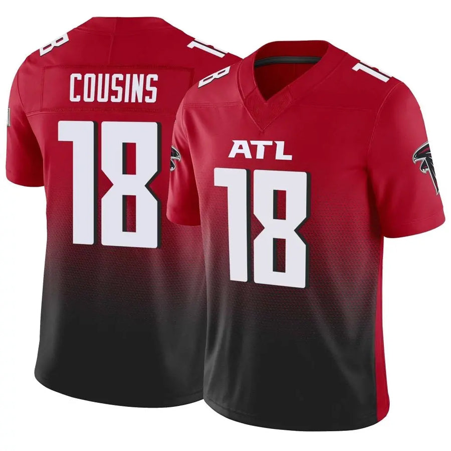 Pkot A.Falcons #18 Kirk Cousins Player Red Vapor F.U.S.E. Limited Stitched Jerseys