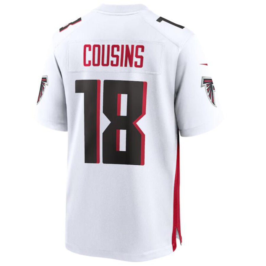 Pkot A.Falcons #18 Kirk Cousins Player White Home Game Stitched Jerseys