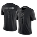 Pkot A.Falcons #1 Tua Tagovailoa Player Black RFLCTV Limited Game Stitched Jerseys