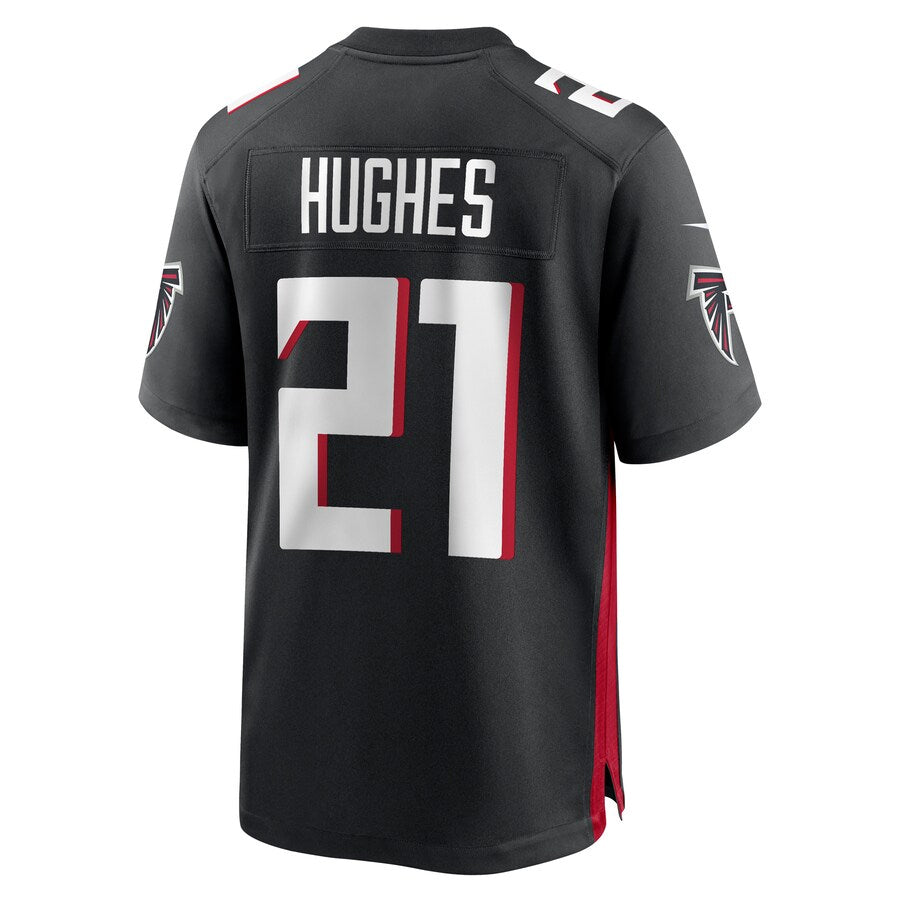 Pkot A.Falcons #21 Mike Hughes Player Black Home Game Stitched Jerseys