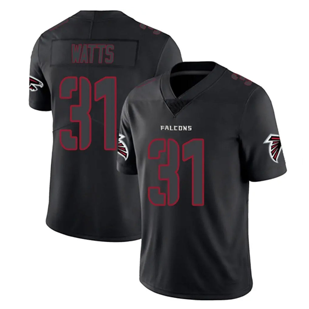 Pkot A.Falcons #31 Xavier Watts Player Black Impact Limited Game Stitched Jerseys