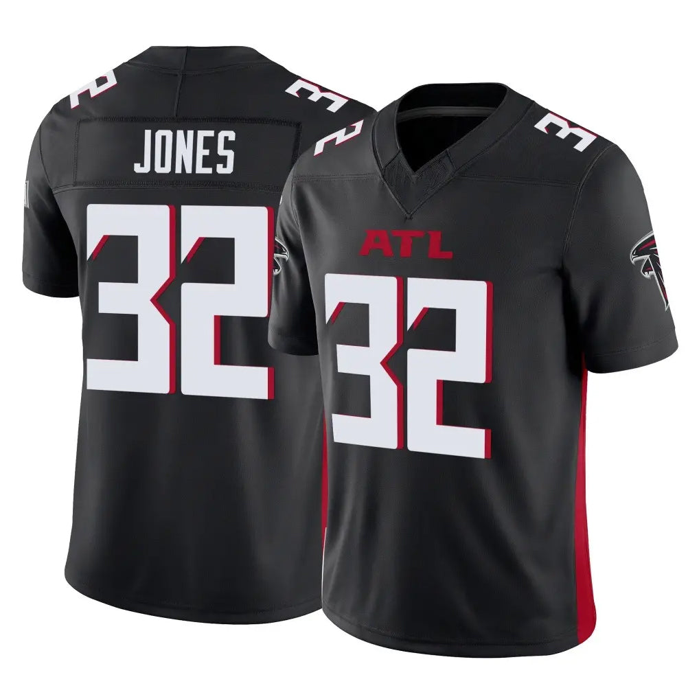 Pkot A.Falcons #32 Cash Jones Player Black Vapor F.U.S.E. Limited Home Game Stitched Jerseys
