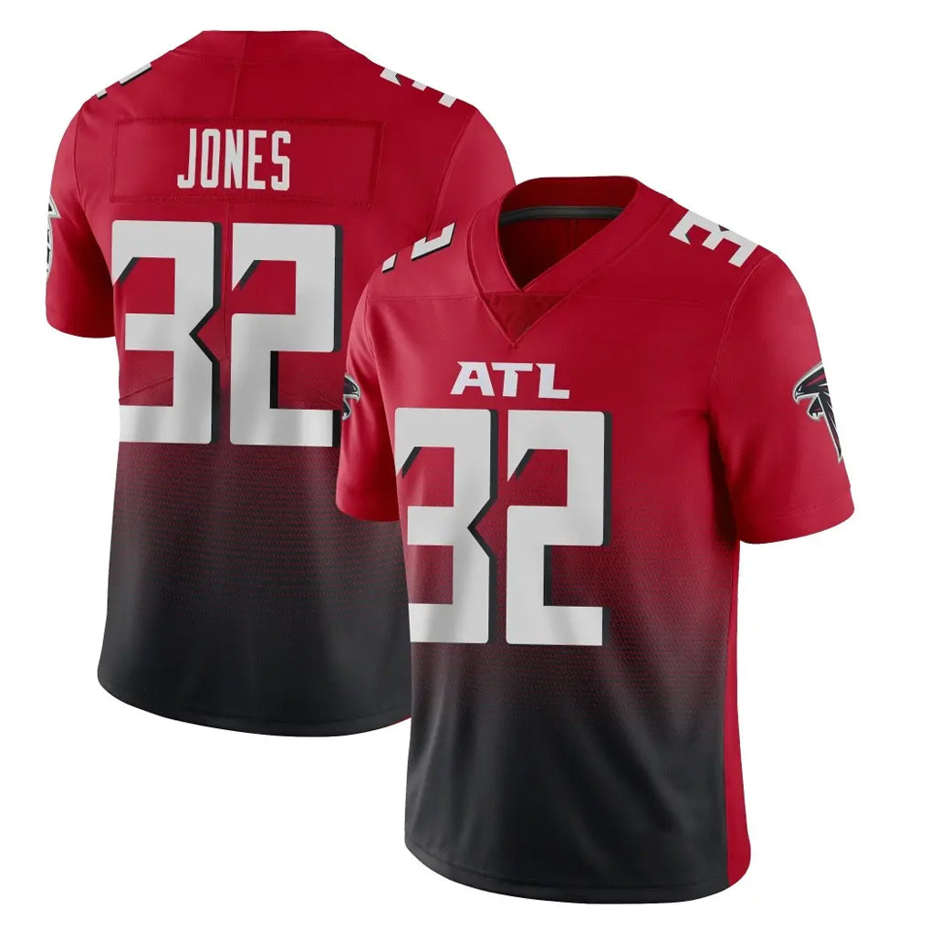 Pkot A.Falcons #32 Cash Jones Player Red Vapor Untouchable Limited Home Game Stitched Jerseys