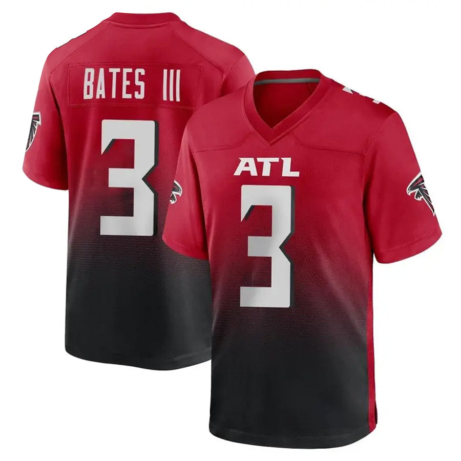 Pkot A.Falcons #3 Jessie Bates III Player Red Home Game Stitched Jerseys