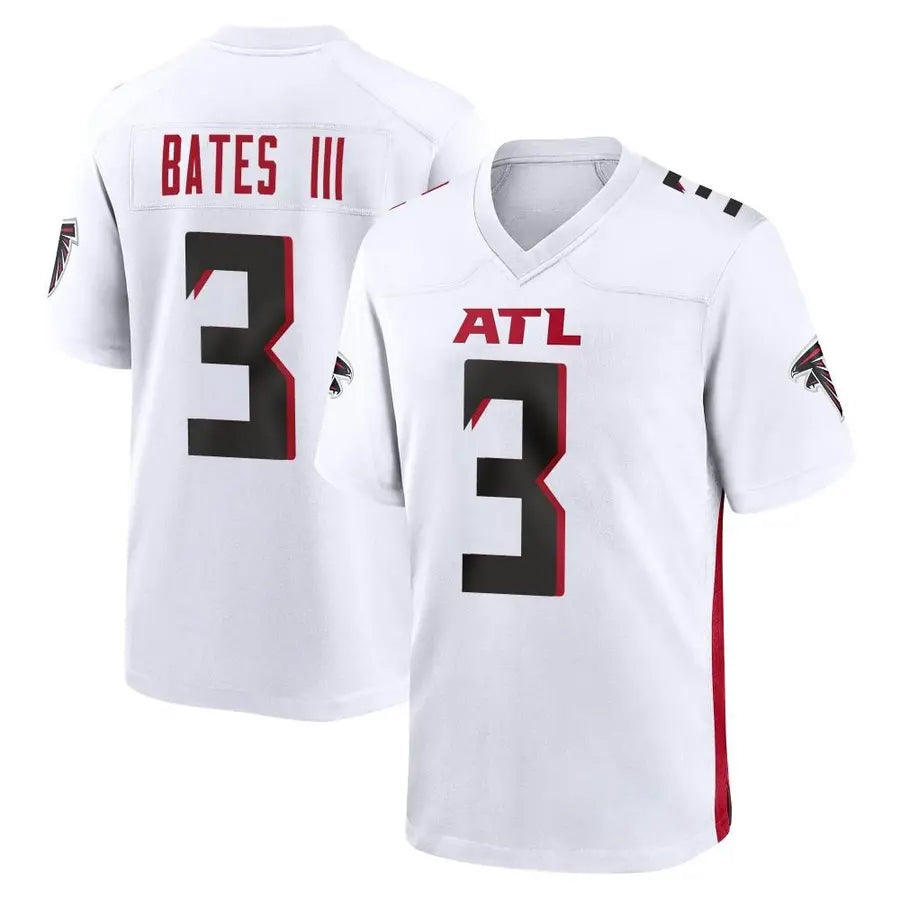 Pkot A.Falcons #3 Jessie Bates III Player White Home Game Stitched Jerseys