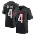Pkot A.Falcons #4 Jahan Dotson Player Black Home Game Stitched Jerseys
