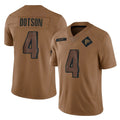 Pkot A.Falcons #4 Jahan Dotson Player Brown Salute To Service Limited Stitched Jerseys