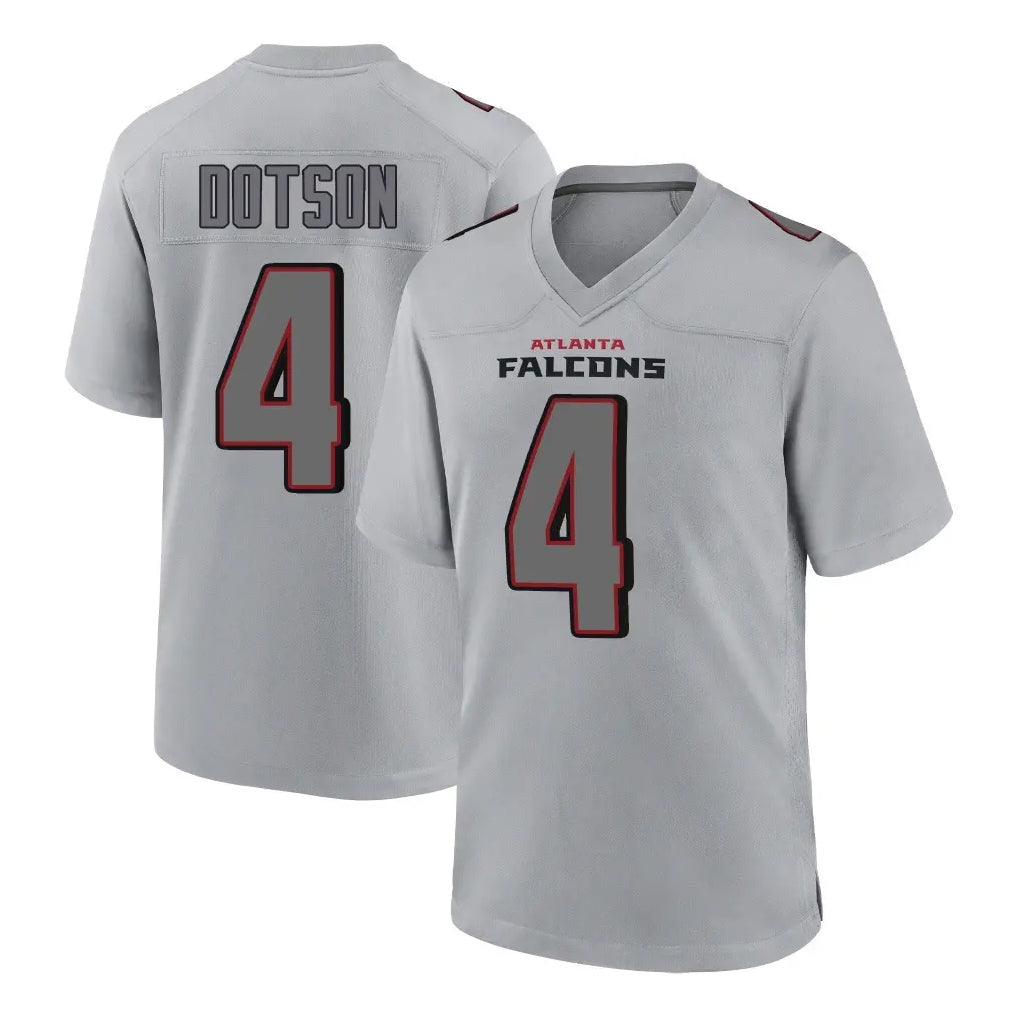 Pkot A.Falcons #4 Jahan Dotson Player Gray Fashion Home Game Stitched Jerseys