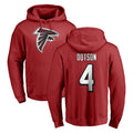 Pkot A.Falcons #4 Jahan Dotson Player Red Pullover Hoodies Home Game Stitched Jerseys