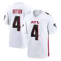 Pkot A.Falcons #4 Jahan Dotson Player White Home Game Stitched Jerseys