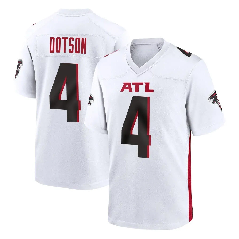 Pkot A.Falcons #4 Jahan Dotson Player White Home Game Stitched Jerseys