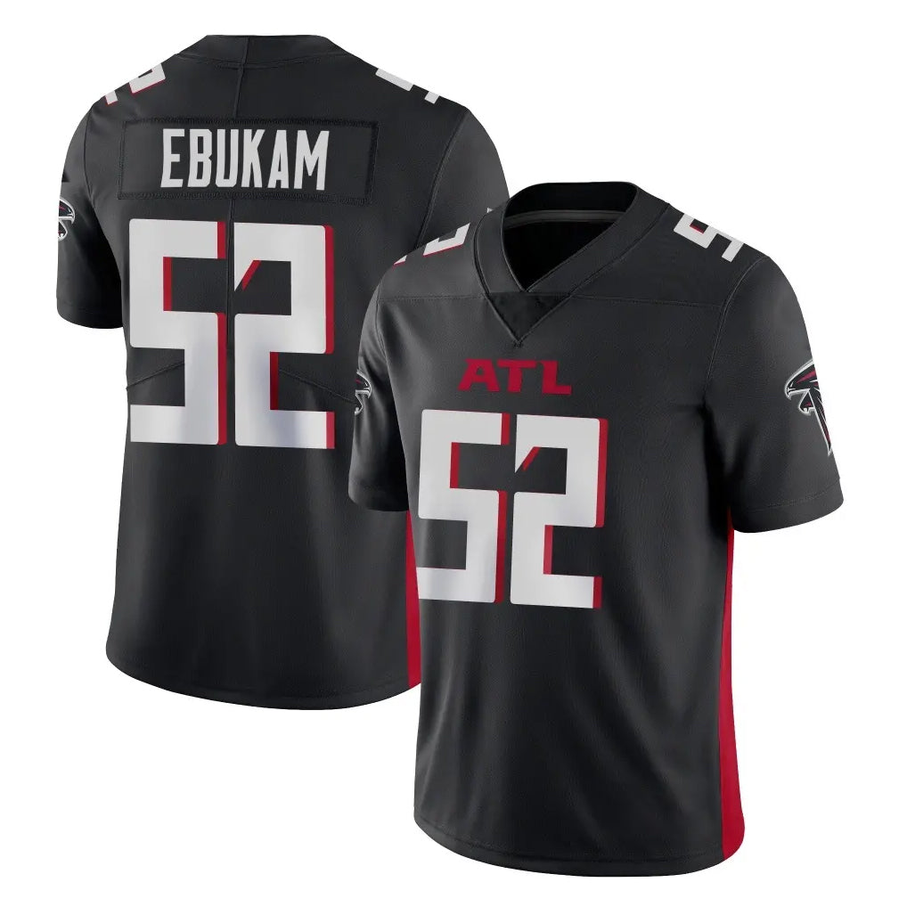 Pkot A.Falcons #52 Samson Ebukam Player Black Vapor Untouchable Limited Home Game Stitched Jerseys