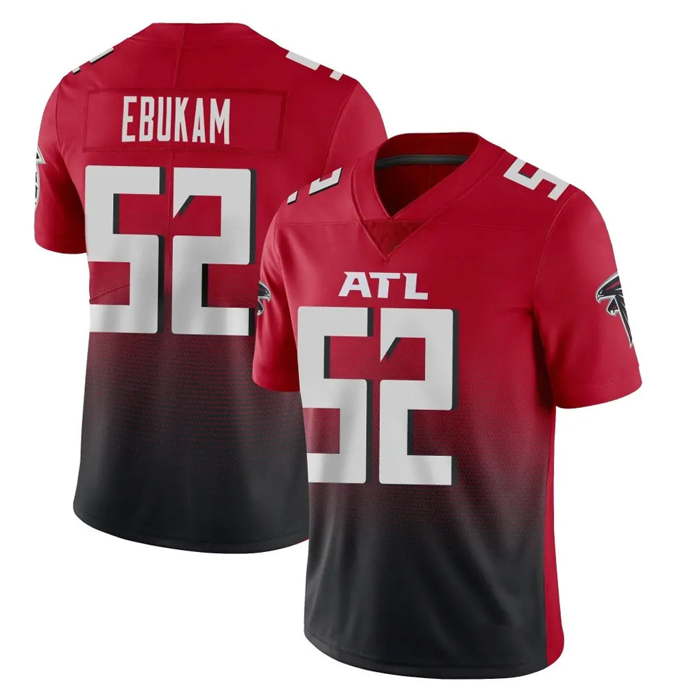 Pkot A.Falcons #52 Samson Ebukam Player Red Vapor Untouchable Limited Home Game Stitched Jerseys