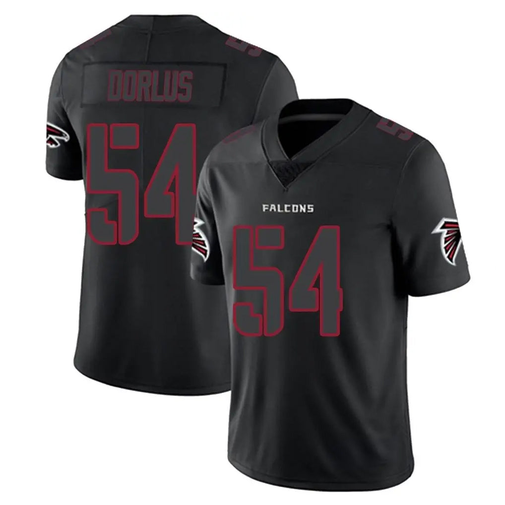 Pkot A.Falcons #54 Brandon Dorlus Player Black Impact Limited Game Stitched Jerseys