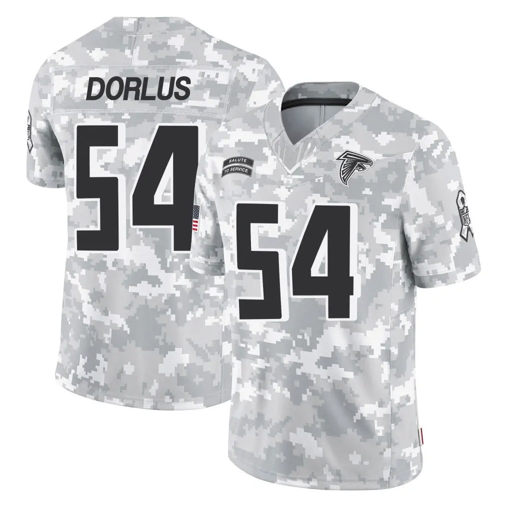 Pkot A.Falcons #54 Brandon Dorlus Player Camo Salute to Service Limited Stitched Jerseys