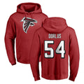 Pkot A.Falcons #54 Brandon Dorlus Player Red Pullover Hoodies Home Game Stitched Jerseys