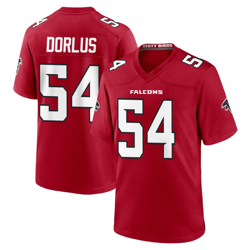 Pkot A.Falcons #54 Brandon Dorlus Player Red Team Color Home Game Stitched Jerseys