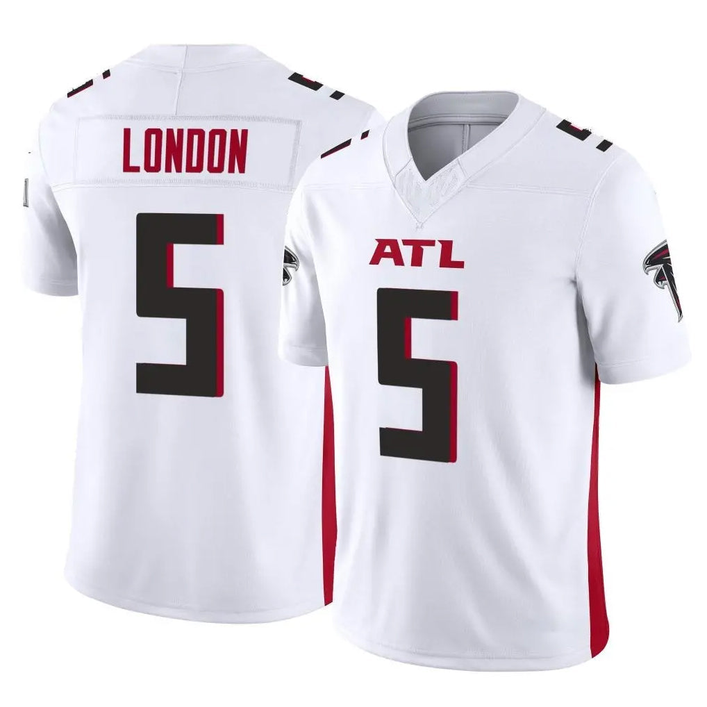 Pkot A.Falcons #5 Drake London Player White Vapor F.U.S.E. Limited Home Game Stitched Jerseys