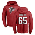 Pkot A.Falcons #65 Matthew Bergeron Player Red Pullover Hoodies Home Game Stitched Jerseys