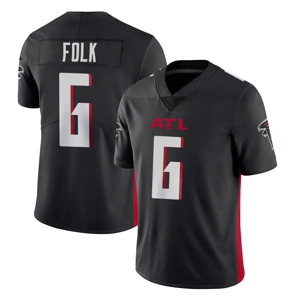 Pkot A.Falcons #6 Nick Folk Player Black Vapor Untouchable Limited Home Game Stitched Jerseys