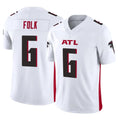 Pkot A.Falcons #6 Nick Folk Player White Vapor F.U.S.E. Limited Stitched Jerseys