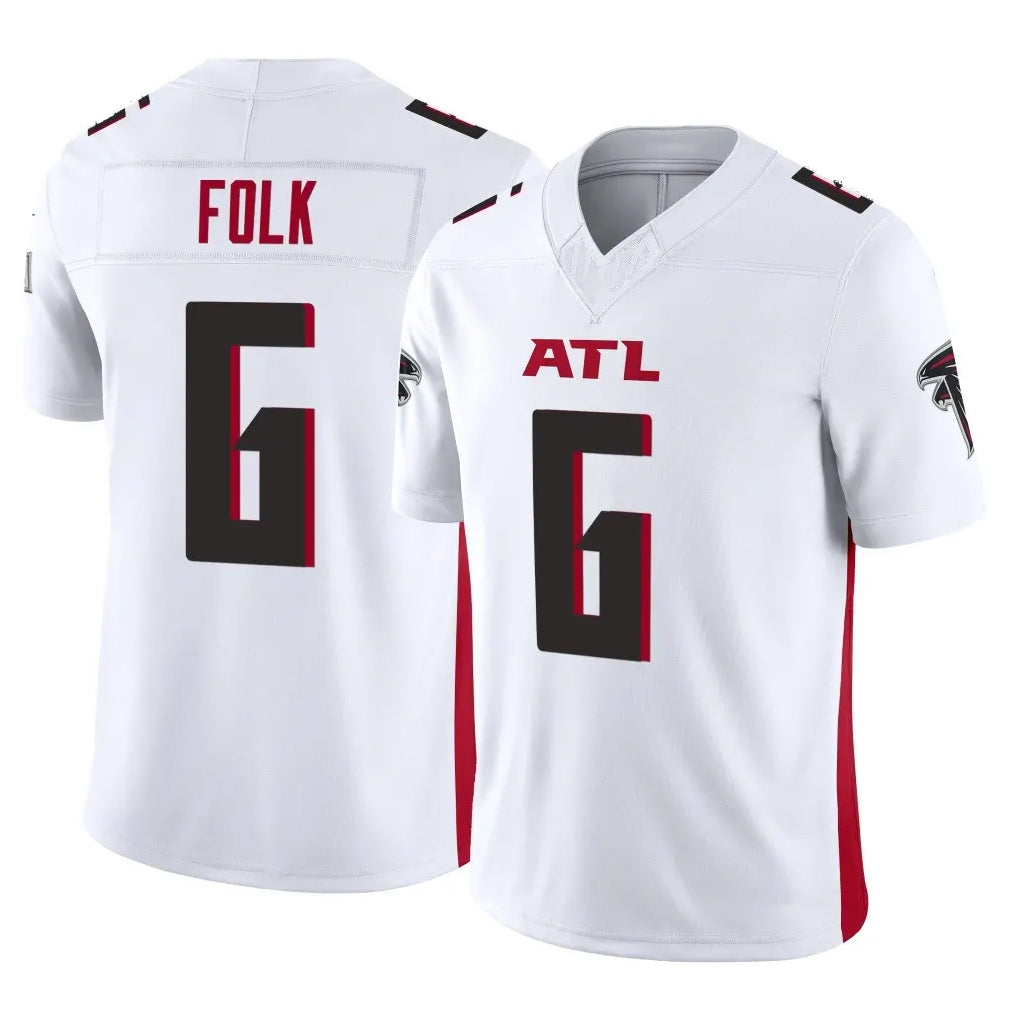 Pkot A.Falcons #6 Nick Folk Player White Vapor F.U.S.E. Limited Stitched Jerseys