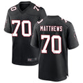 Pkot A.Falcons #70 Jake Matthews Player Black Throwback Game Stitched Jerseys