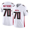 Pkot A.Falcons #70 Jake Matthews Player White Vapor F.U.S.E. Limited Stitched Jerseys