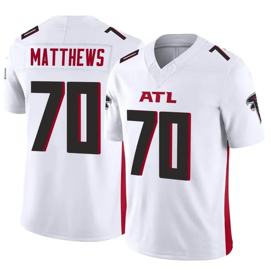 Pkot A.Falcons #70 Jake Matthews Player White Vapor F.U.S.E. Limited Stitched Jerseys