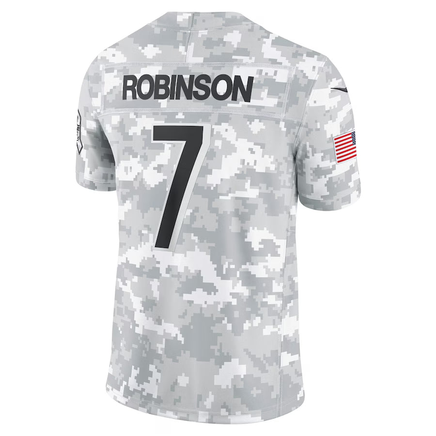 Pkot A.Falcons #7 Bijan Robinson Player Camo Salute to Service Limited Stitched Jerseys