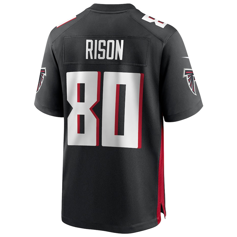Pkot A.Falcons #80 Andre Rison Player Black Home Game Stitched Jerseys