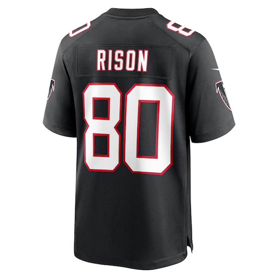 Pkot A.Falcons #80 Andre Rison Player Black Throwback Limited Home Game Stitched Jerseys