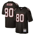 Pkot A.Falcons #80 Andre Rison Player Mitchell & Ness Black 1992 Legacy Stitched Jerseys