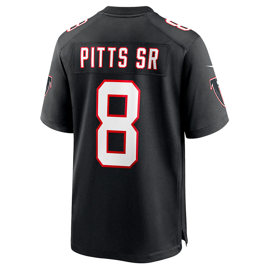 Pkot A.Falcons #8 Kyle Pitts Sr. Player Black Alternate Game Stitched Jerseys
