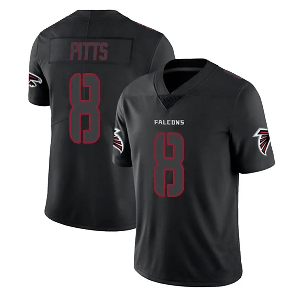 Pkot A.Falcons #8 Kyle Pitts Sr. Player Black Impact Limited Game Stitched Jerseys