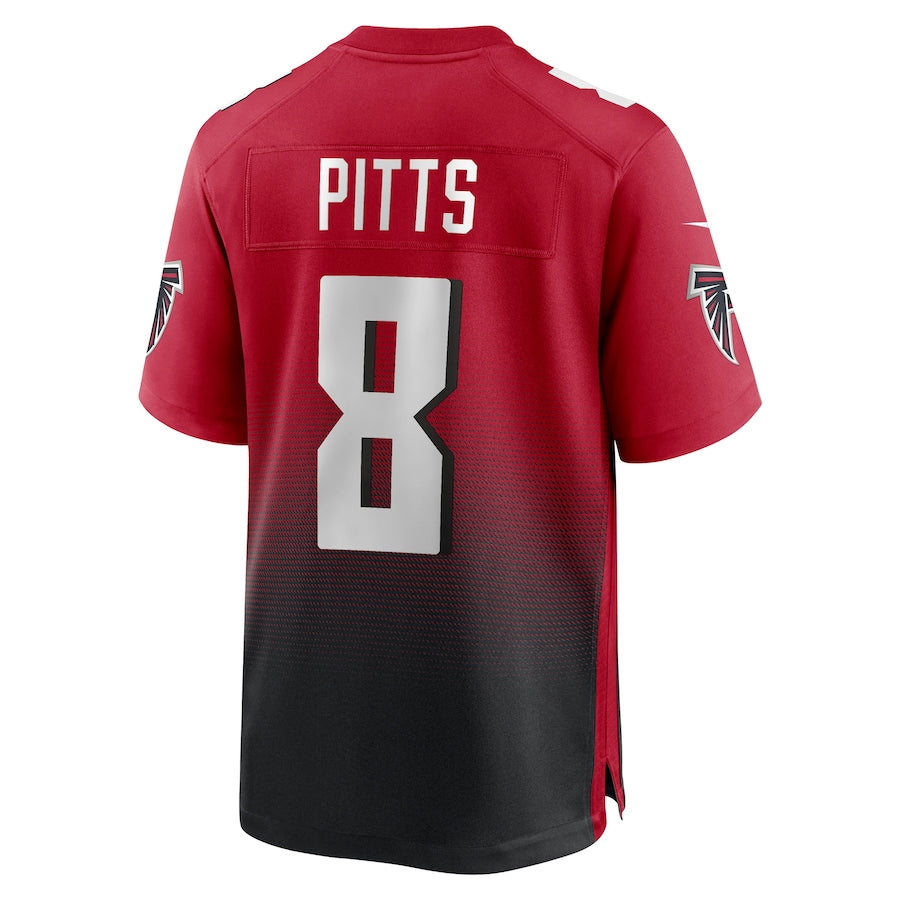 Pkot A.Falcons #8 Kyle Pitts Sr. Player Red Home Game Stitched Jerseys