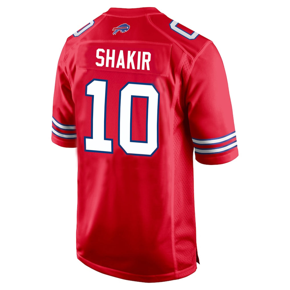 Pkot B.Bills #10 Khalil Shakir Player Red Home Game Stitched Jerseys